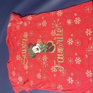 DISNEY Store TEE for Girls MINNIE MOUSE Holiday T Shirt XL